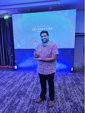Award recognition moment