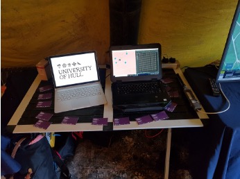 University of Hull BILS system setup with laptop